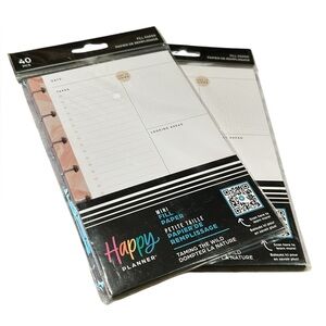 The Happy Planner Taming the Wild Mini Fill Paper 2 Pack Refill Plan